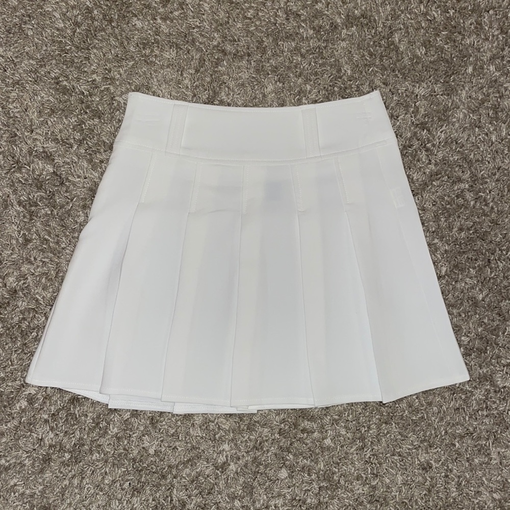 White Pleated Tennis skirt